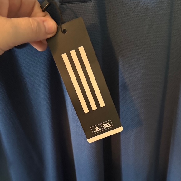 NWT Adidas Men's Navy and Gray Polo Shirt - Picture 3 of 7